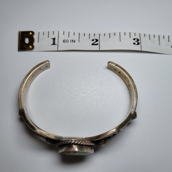 Charles Johnson Sterling Silver Gaspeite Bracelet - Picture 4 of 7